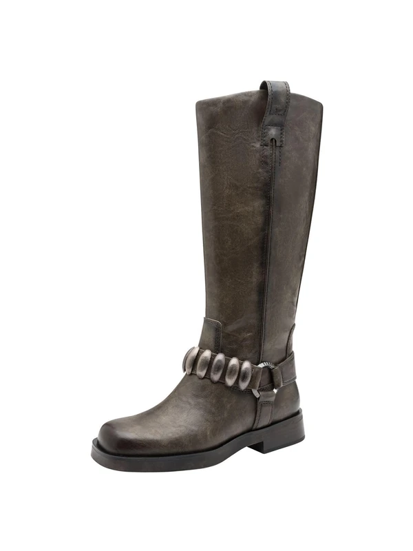 Tamaris Women's Flat Boots, Cigar, 9 UK