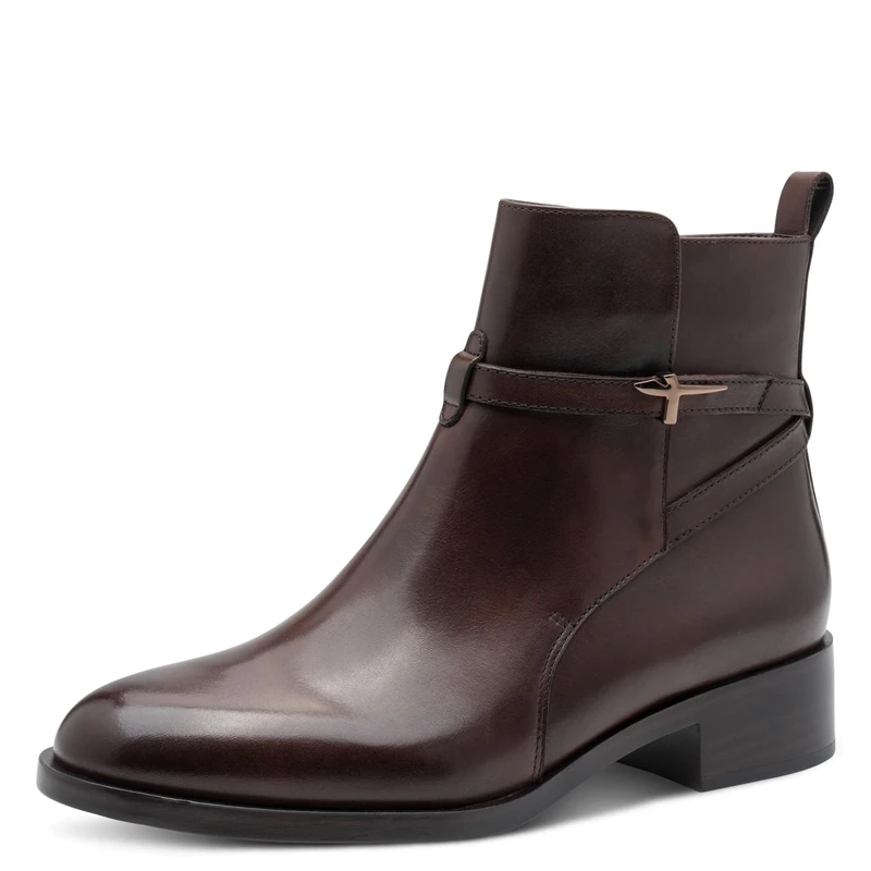 Tamaris Women's Leather Boots - Brown, 5.5 UK