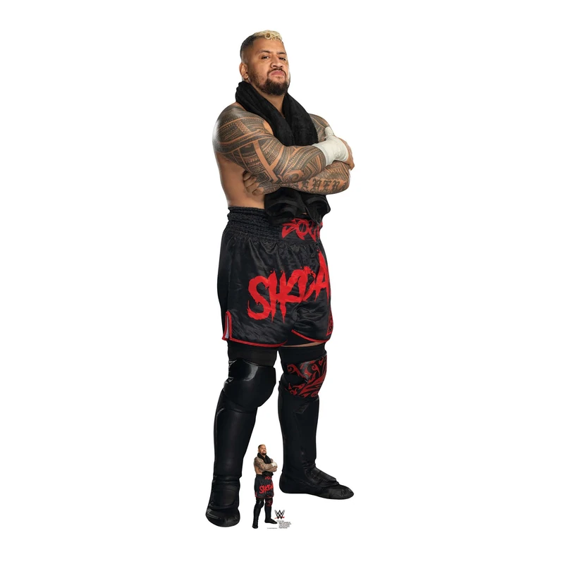 Star Cutouts SC4547 WWE Solo Sikoa Bloodline Enforcer Lifesize Cardboard Cutout – Wrestling Party Decoration, Event Display & Collector Gift