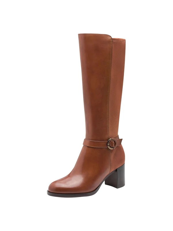 Tamaris Women's Flat Boots, Cognac, 37 EU