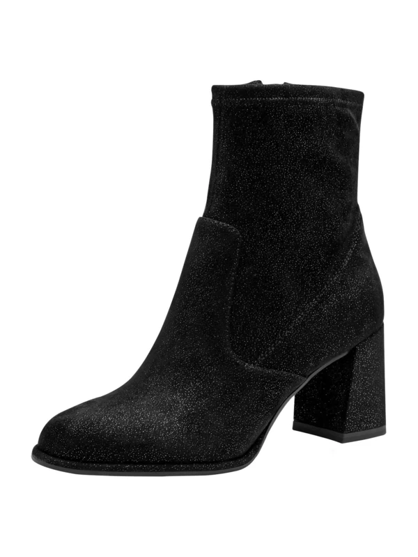 Tamaris Women's Damen Boot Heel 1-25057-43 Ankle, Black Struct, 9 UK