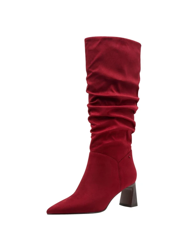 Tamaris Women's Long Boot Heel 1-25507-45 Knee High Boots, red, 5 UK