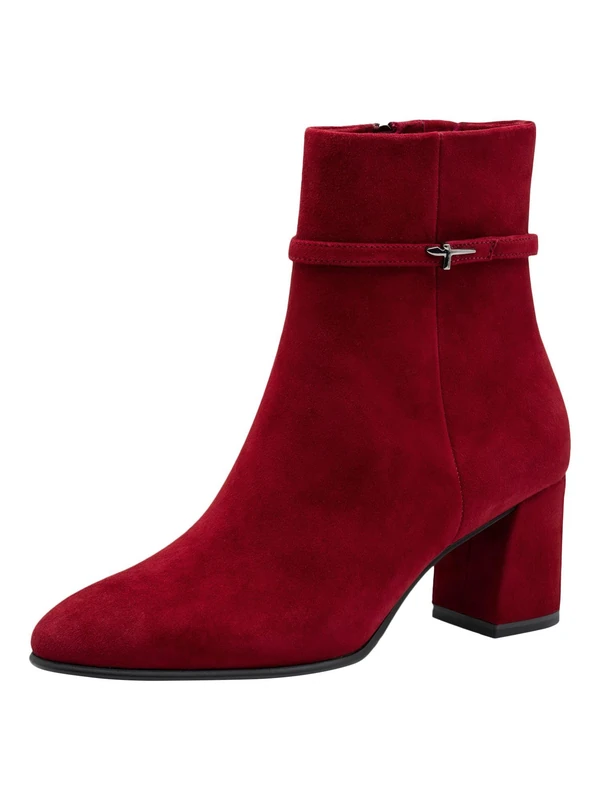 Tamaris Women's Boot Heel 1-25336-43 Ankle Boots, Red, 39 EU, red, 7 UK