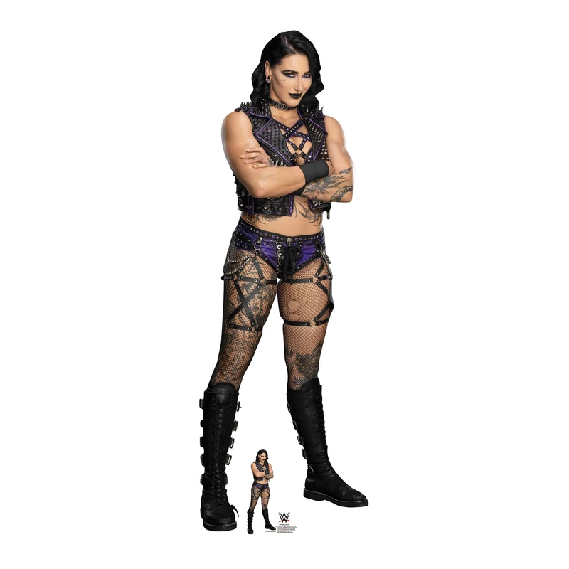 Star Cutouts SC4546 WWE Rhea Ripley Mami Lifesize Cardboard Cutout – Wrestling Party Decoration, Event Display & Collector Gift - Image 1