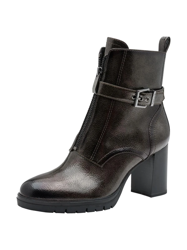 Tamaris Women's Boot Heel 1-25380-45 Ankle Boots, Pewter, 38 EU, Grey (pewter), 6 UK