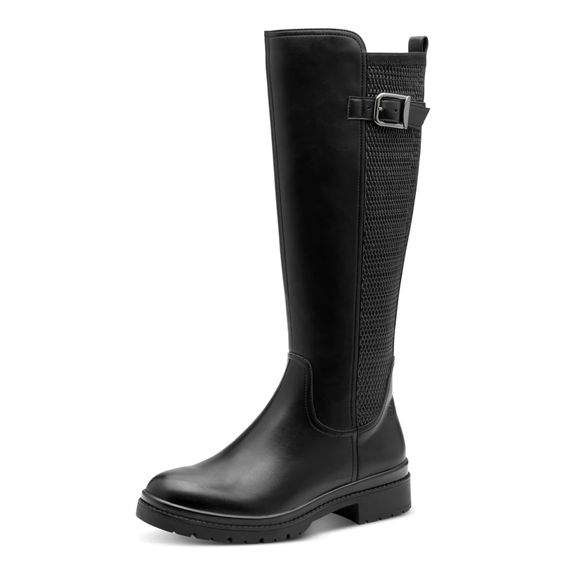 Tamaris Women's Flat Boots, black, 39 EU