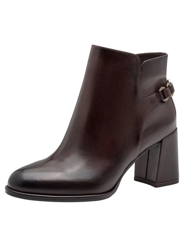Tamaris Women's Damen Boot Heel 1-25346-45 Ankle, Mahogany, 3.5 UK