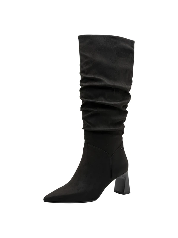 Tamaris Women's Damen Long Boot Heel 1-25507-45 Knee High, Black, 7.5 UK