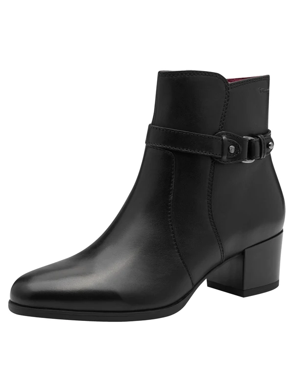 Tamaris Women's Damen Boot Heel 1-25373-45 Ankle, Black, 7.5 UK
