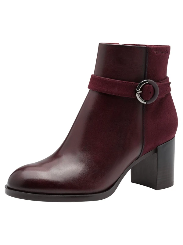 Tamaris Women's Flat Boots, Merlot, 5 UK