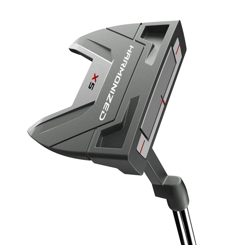 Wilson Harmonized X5 Microinjected Polymer Putter, Optimal Precision Roller, Seam Handle, Grey/White/Red, 34 inch - Image 1