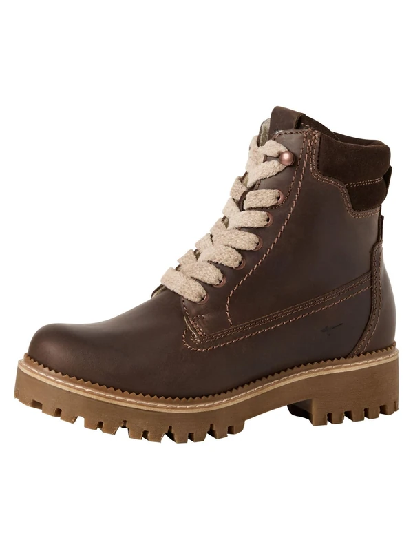Tamaris Women's Damen Wl Lace Boot 1-26224-45 Snow, Mocha, 6 UK - Image 1