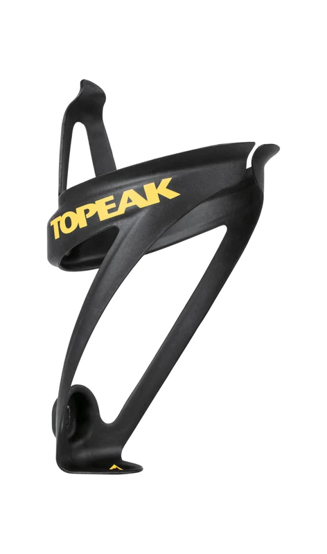 Topeak Shuttle Cage Z Bottle Cage made with Premium Re-cycled Carbon, Lightweight, Black, Yellow