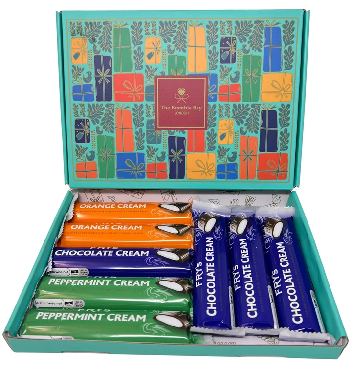 Chocolate Gift Hamper Box Set contains Frys Chocolate Cream Bars Selections for Mothers Day Easter Get Well Soon Christmas Birthday Sweet Treats for Kids