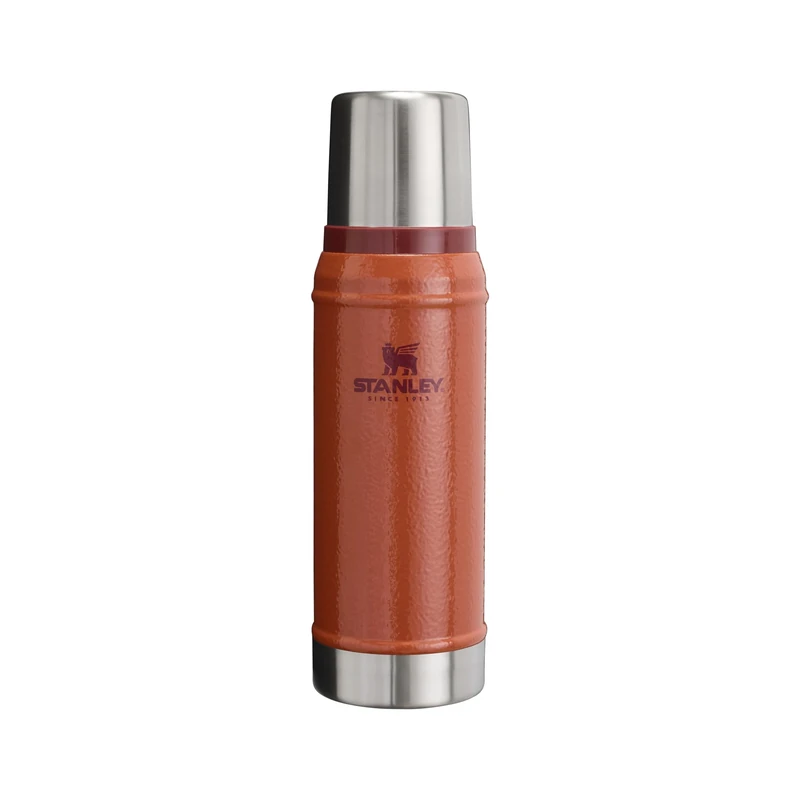 Stanley 1913 Classic Legendary Thermal Flask 0.75L - Keeps Hot Or Cold for 20 Hours - BPA-Free Insulated Bottle - Stainless Steel Coffee Flask - Leakproof - Dishwasher Safe - Hammertone Clay