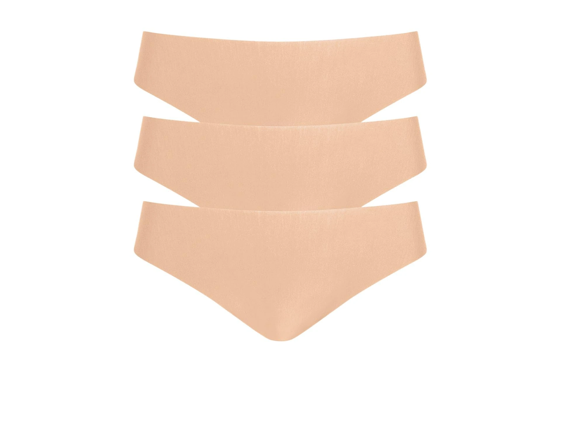 commando Women's Butter Mid-Rise Thong 3-Pack Gp201, Beige, L
