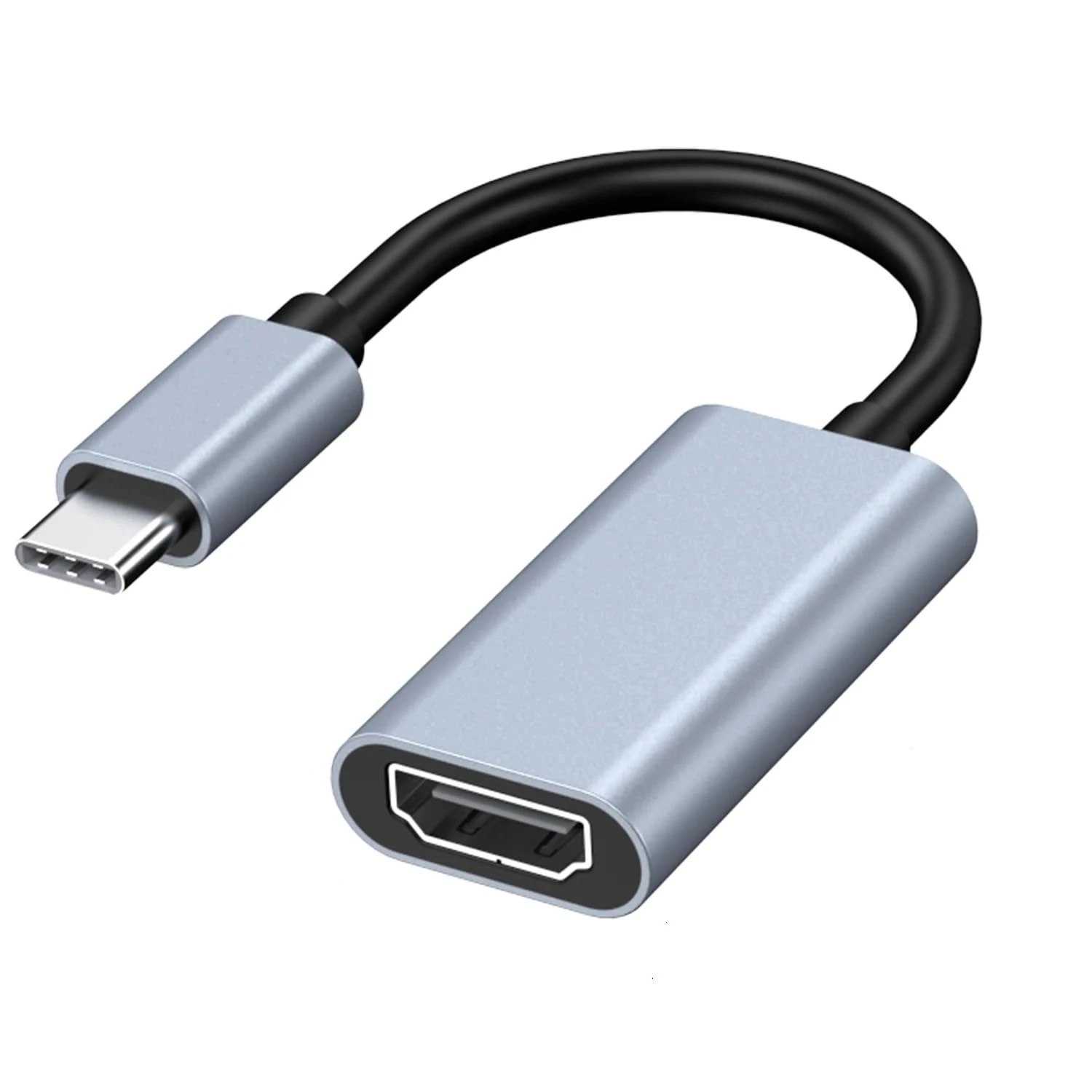 USB C to HDMI Adapter, 4K@60Hz Thunderbolt 3/4, USB Type-C to HDMI Converter with Fast Charging 100W PD, for iPhone 16/15, MacBook Pro/Air, iPad Pro, Samsung Galaxy S24, Dell XPS