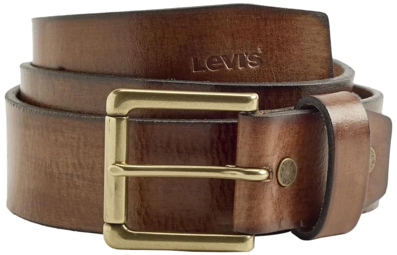 Levi's Elevated Heritage Belts, Leather Brown, 80, Leather brown, 80 cm