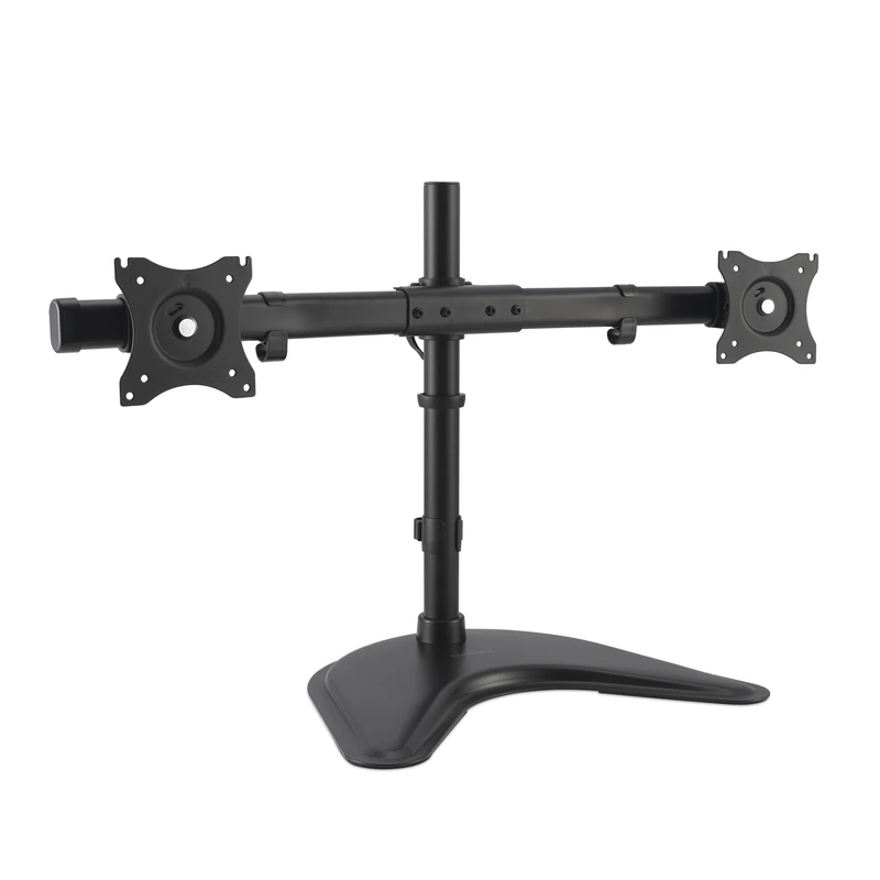 Kensington K58271WW SmartFit Ergo Freestanding Dual Monitor Mount Adjustable Dual Monitor Stand, Ergonomic Computer PC Sceen Stand, Supports up to 27" monitor (up to 10kg), VESA 75/100 mm