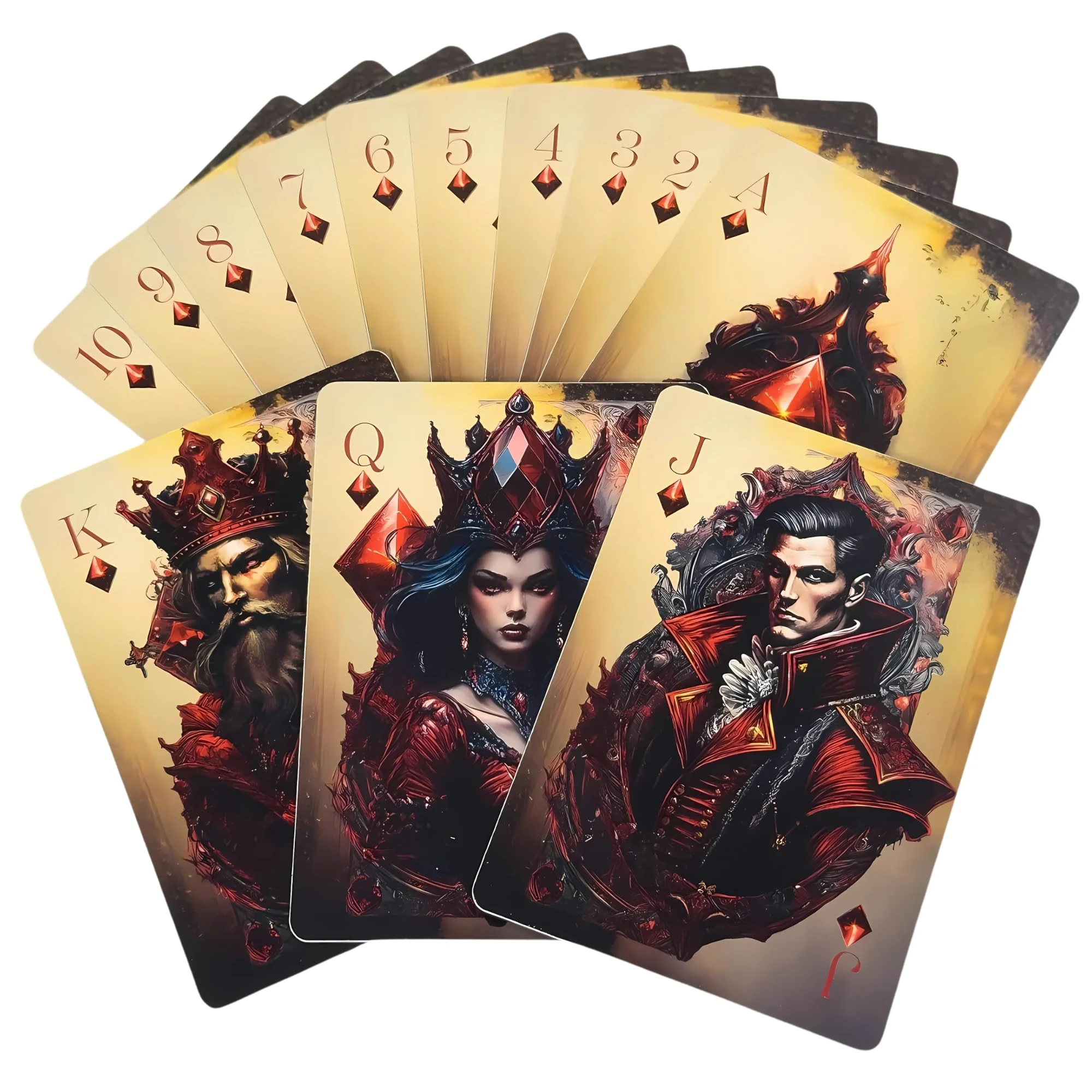 Qualiprints | Premium Playing Cards | Classic 52-Card Deck with Two Jokers | Great Travel Companion | Ideal for Family Game Nights, Parties | Durable, Splash Proof, Laminated Playing Cards