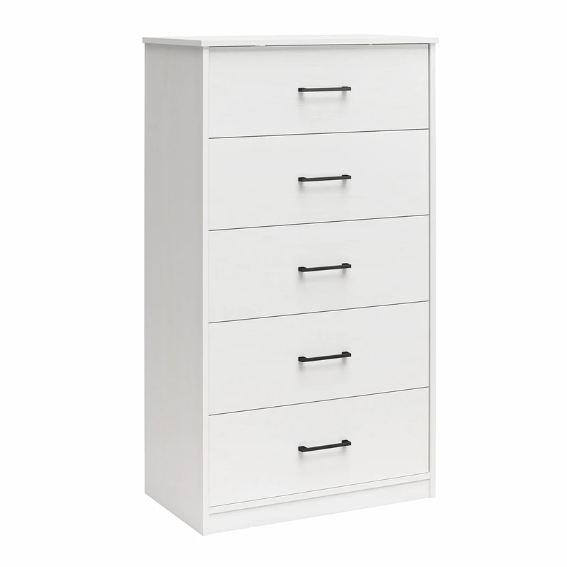 Dorel Home BrEZ Build Pearce Dresser 5DRW White Oak