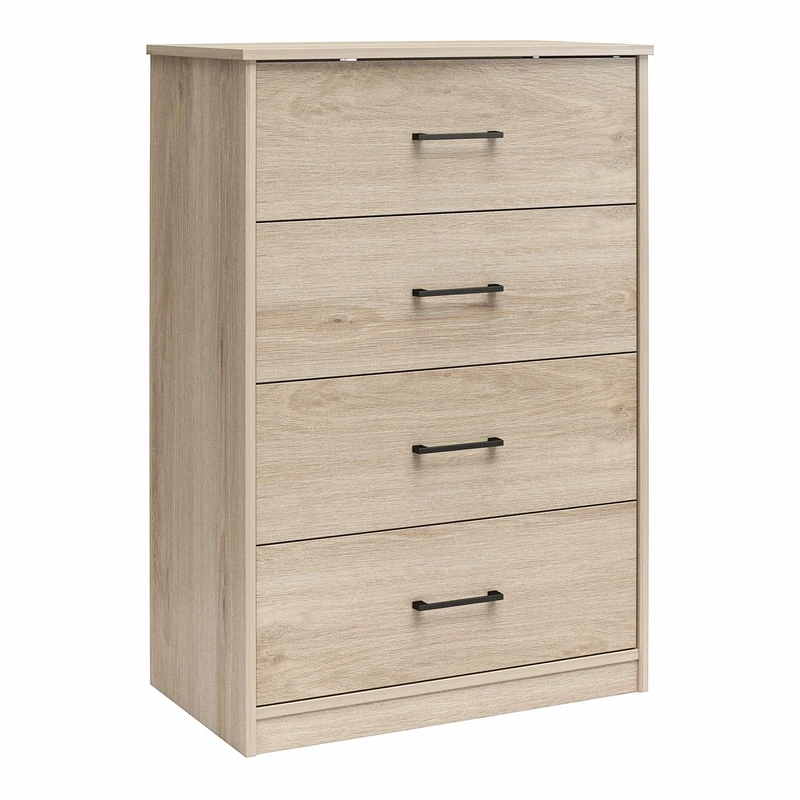 Dorel Home BrEZ Build Pearce Dresser 4DRW Light Oak