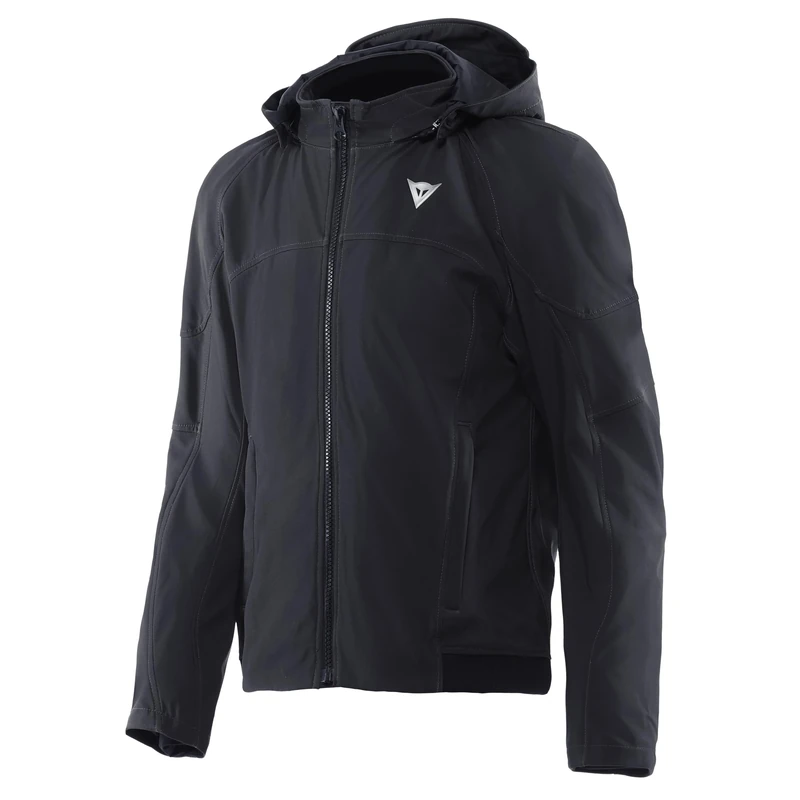 Dainese Men's Ignite 2 Tex Fabric Hooded Biker Jacket, Black, 48