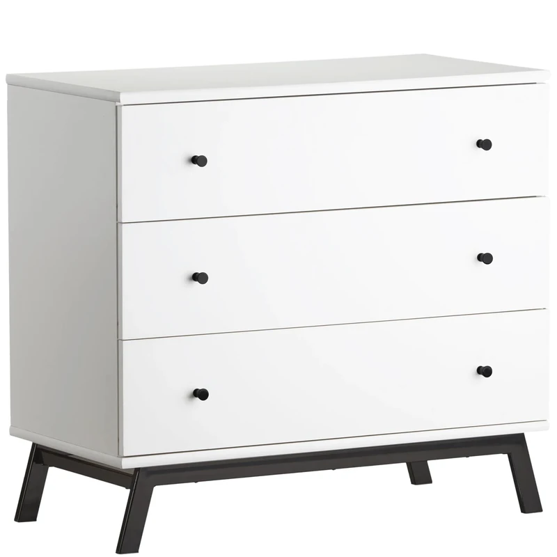 Dorel Home RV Lark Urban 3DRW Dresser wTopper White