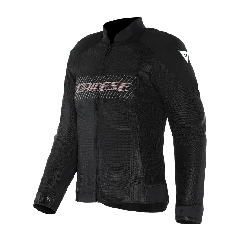 Dainese - Herosphere Air Tex Jacket Wmn, Ventilated And Summer Textile Motorcycle Jacket, Woman, Black/White/Peach, 50