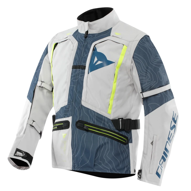Dainese Men's Sterrato Tex Textile Motorcycle Jacket, Glacier Grey/Blue, 44 - Image 1