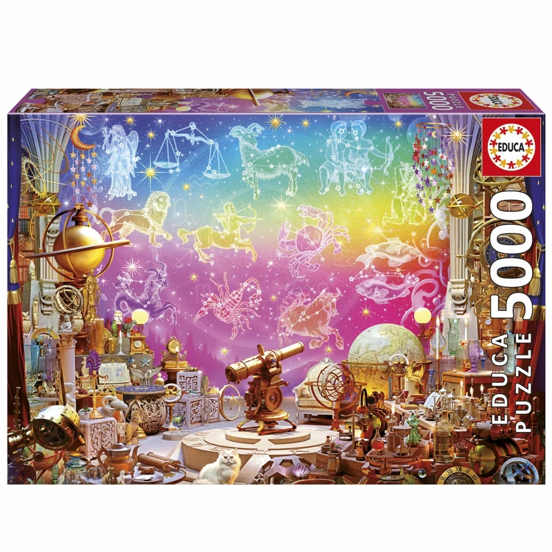 Educa - 5000 Piece Jigsaw Puzzle for Adults | Astrology | Zodiac, Constellations & Astronomy Design | Includes Fix Puzzle Glue | Ages 14+ (20260)