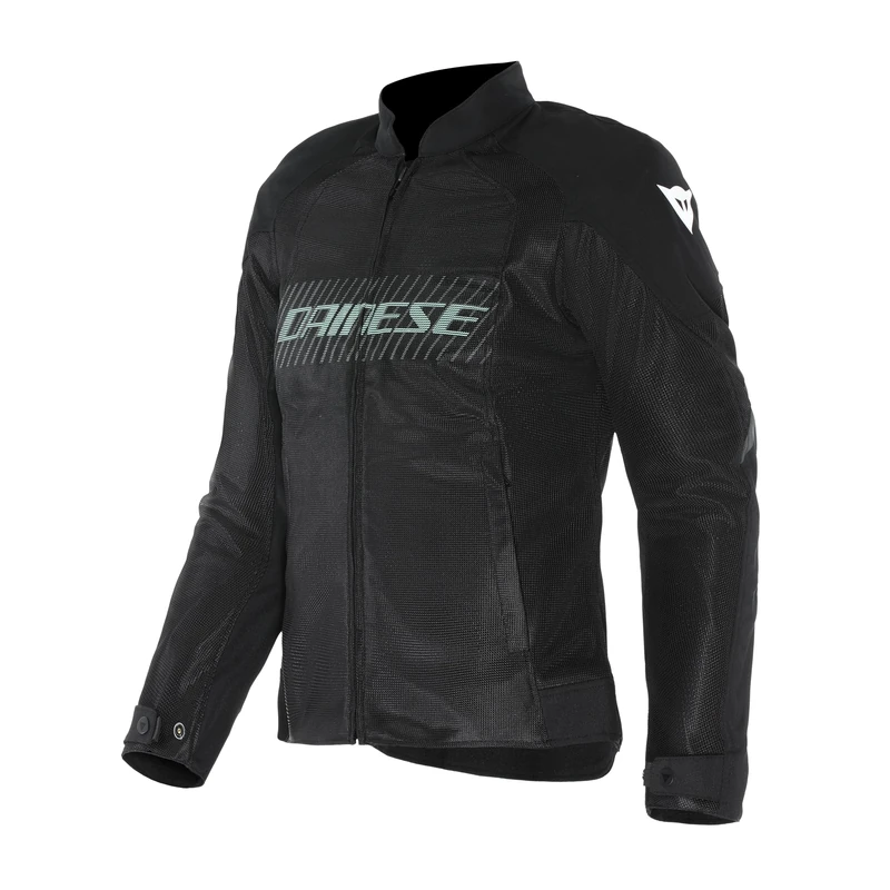 Dainese Women's Herosphere Air Tex Wmn Textile Vented Summer Motorcycle Jacket, Black/Grey/Light Green, 6