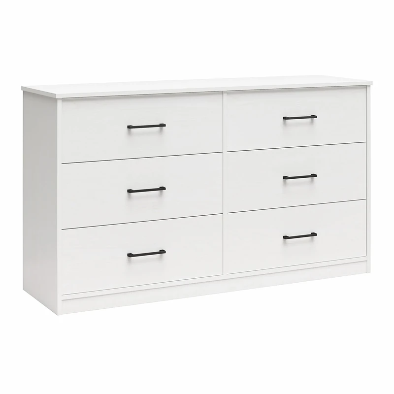 Dorel Home BrEZ Build Pearce Dresser 6DRW White