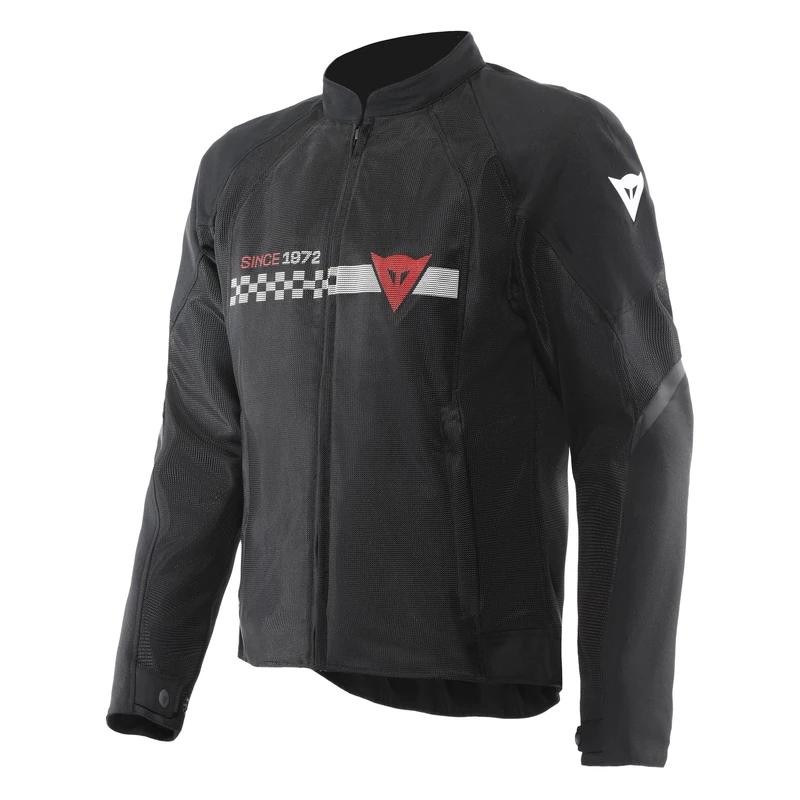 Dainese - Herosphere Air Tex Jacket, Textile Motorcycle Jacket, Ventilated And Summer, Men, Black/White/Red, 54