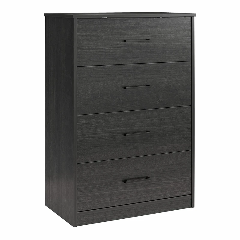Dorel Home BrEZ Build Pearce Dresser 4DRW Black Oak
