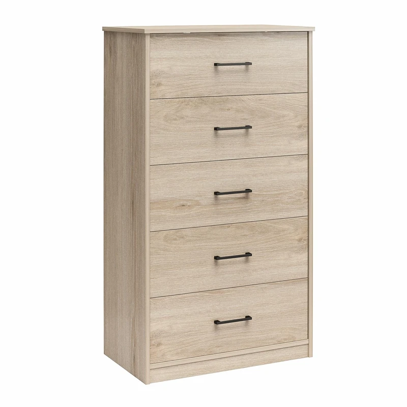 Dorel Home BrEZ Build Pearce Dresser 5DRW Light Oak