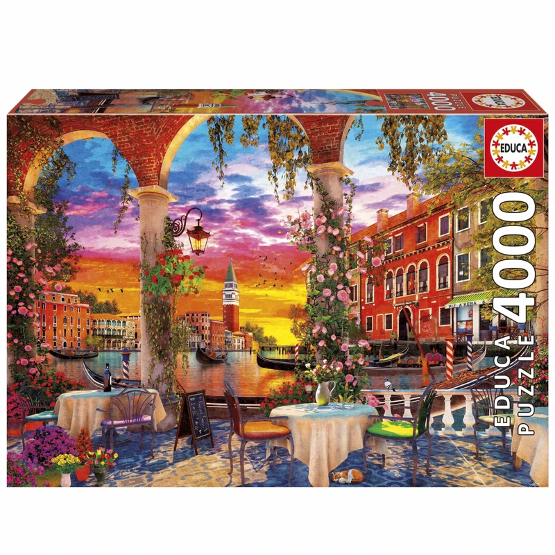 Educa - 4000 Venice Premium Adult Jigsaw Puzzle | Beautiful Italian Waterway Scene | Size 136 x 96 cm | Ages 14+ (20313)