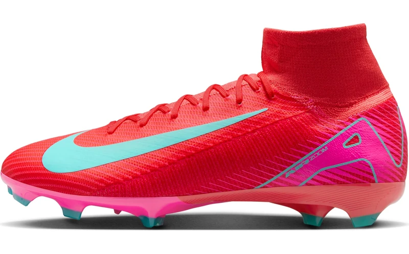 Nike Unisex ZM Superfly 10 PRO FG Football Shoes, Ember Glow/Aurora Green, 10