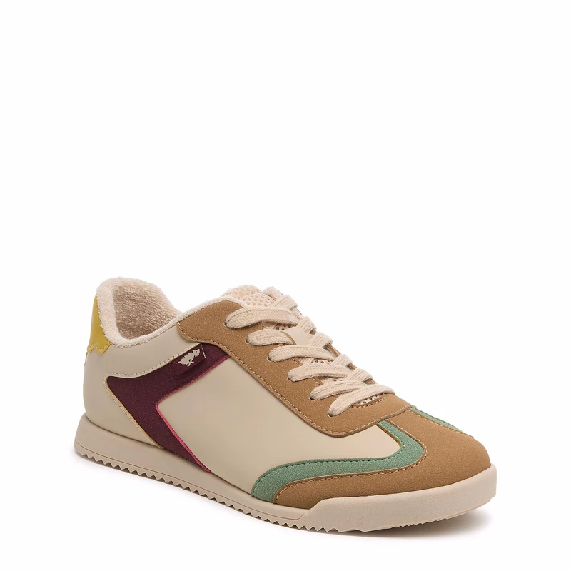 Rocket Dog Beam Polyurethane Women's Natural Combo Trainers - UK 8