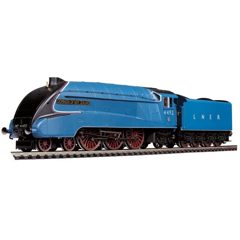 Hornby Steam Train - R30422 Dublo LNER Class A4 Dominion of New Zealand 4492 - Era 3 00 Gauge Locomotives for Train Set, Engine Models for Adults - 1:76 Scale Model Gift, Blue