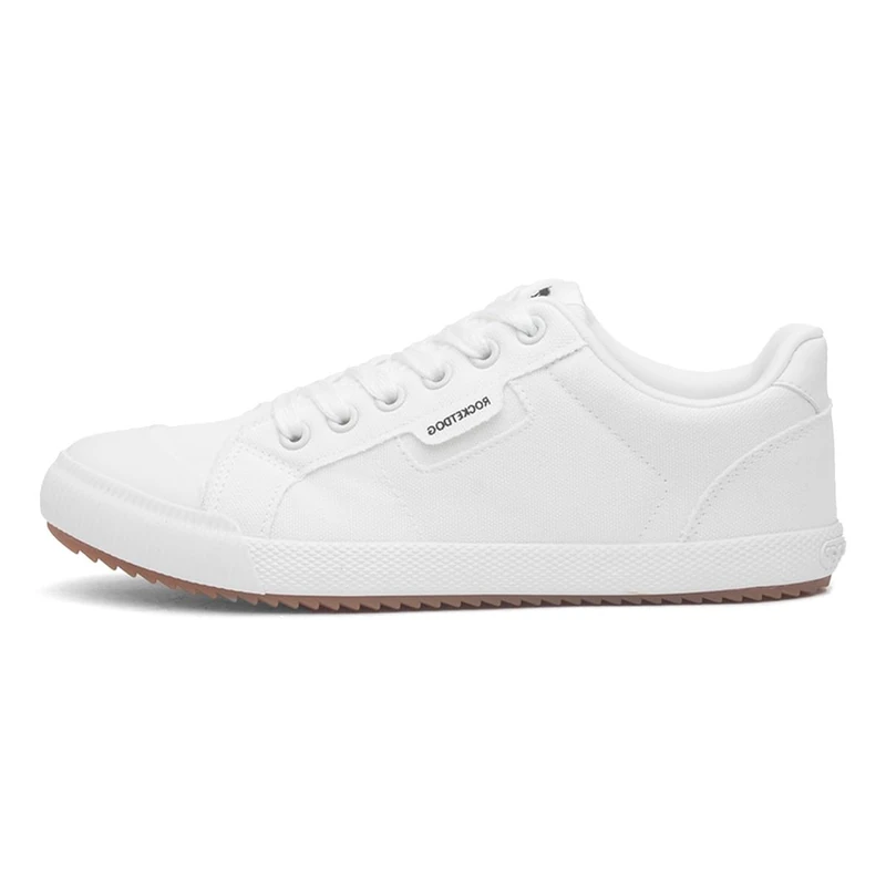 Rocket Dog Cheery Womens White Casual Canvas Shoe - Size 4 UK - White