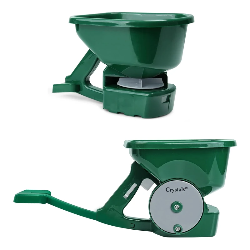 Crystals 3L Handheld Garden Seed & Fertiliser Spreader | Easy-to-Use Grass Feed & Weed Spreader | Adjustable Hand Seed Spreader for Lawn Care, Gardening & Even Coverage (3L Seed Spreader)