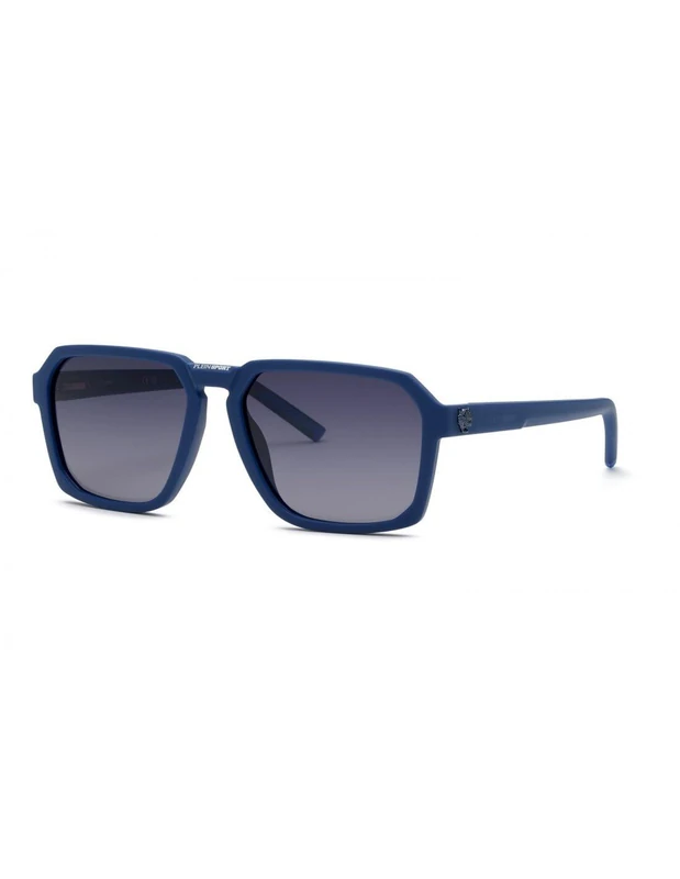 Philipp Plein Sport SSP030 Sunglasses, Matte Metallic Blue, 59, Matt Metallic Blue, 59