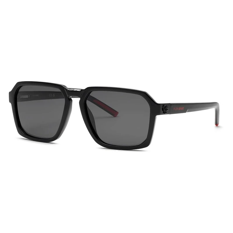 Philipp Plein Sport SSP030 Sunglasses, Total Shiny Black, 59, Total Shiny Black, 59