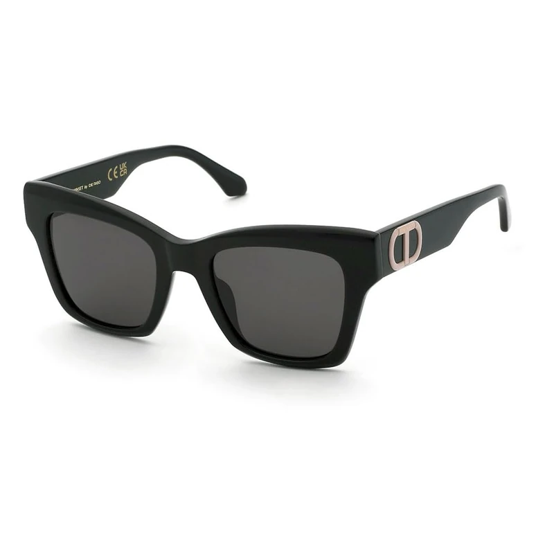 Twinset STW099 Sunglasses, Shiny Black, 52, shiny black, 52