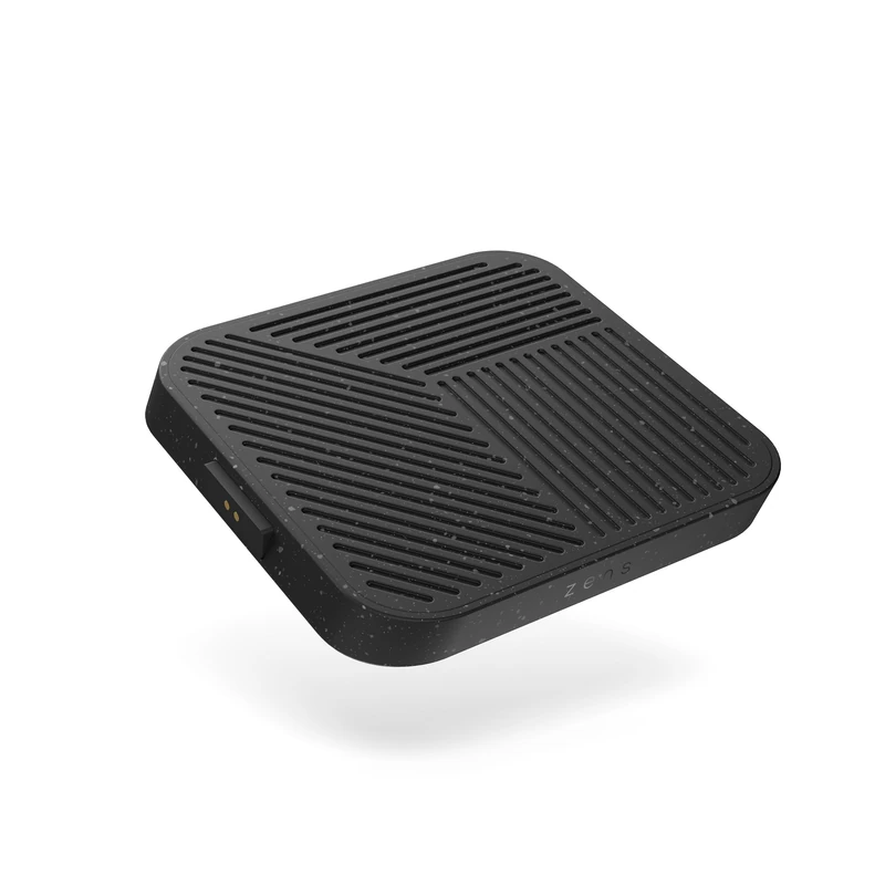 Zens Modular Single Wireless Charger Main Station, 15W Wireless Charger for iPhone, AirPods, Qi compatible devices, Includes 65W Power Adapter (EU, UK, US) and 1.5M Integrated Cable, Black