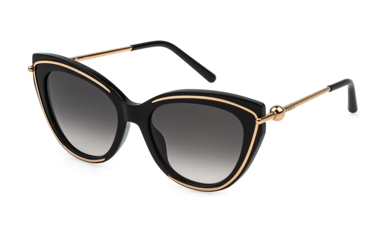 Furla Sfu889 Sunglasses Shiny Black 55, Black (Shiny Black), 55