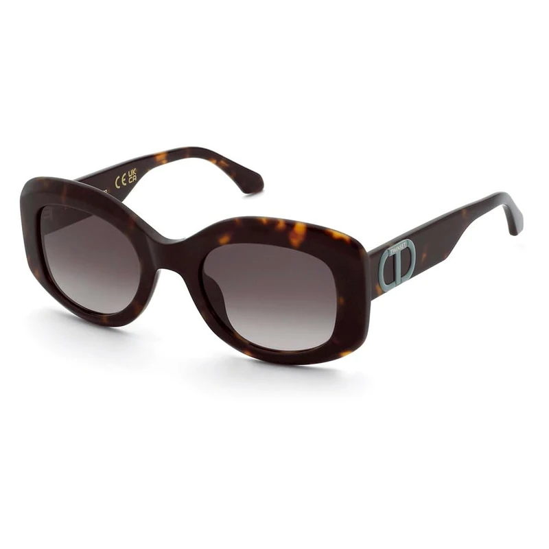 Twinset STW098 Sunglasses, Dark Havana, 52, Dark Havana, 52