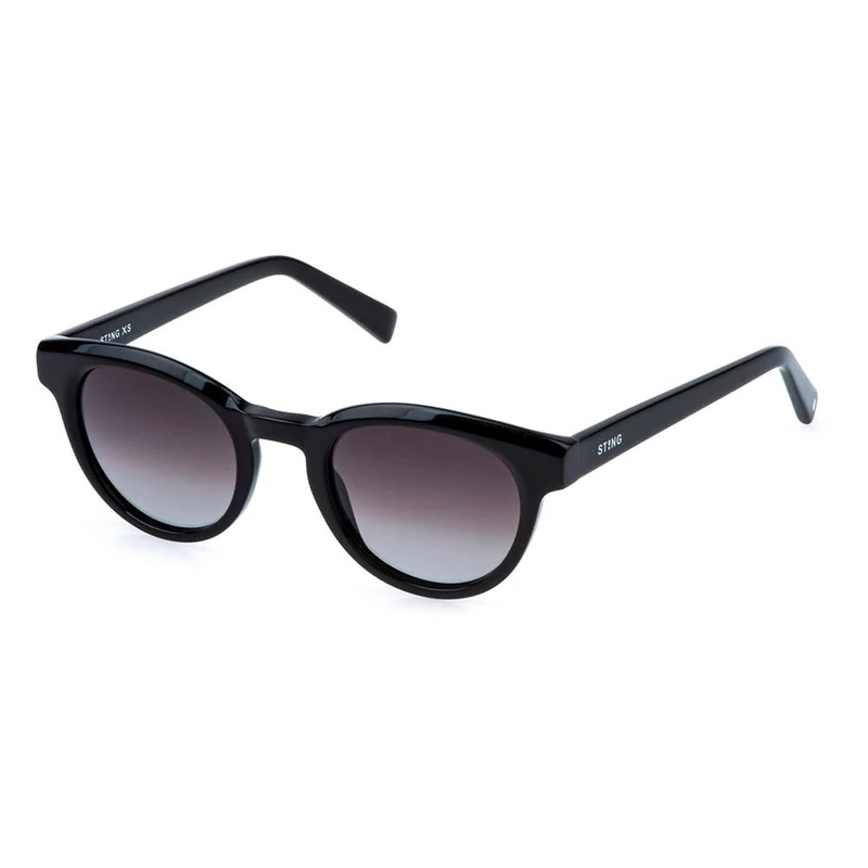 Sting, SUNGLASSES Junior, SSJ745-46-700P, Shiny Black, Junior, Gloss Black, 46, Glossy Black, 46