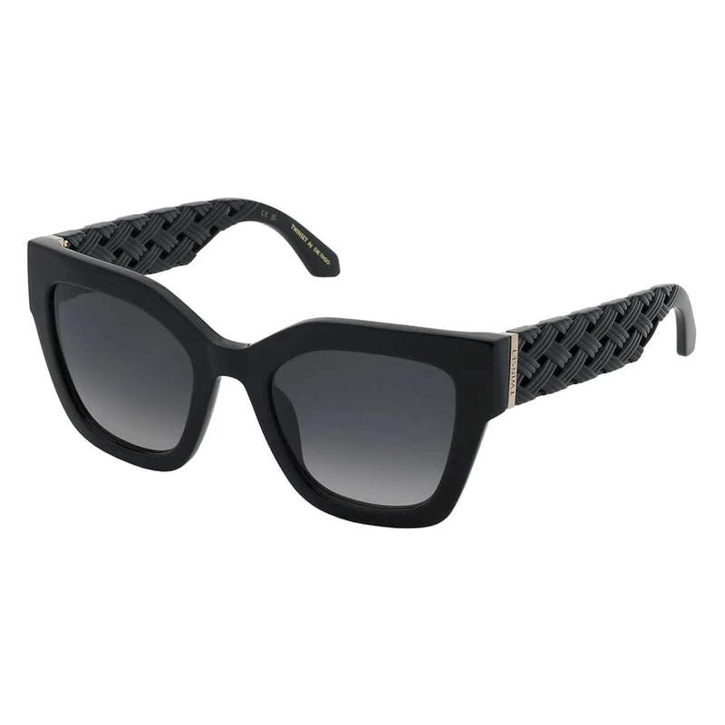 Twinset STW104 Sunglasses, Shiny Black, 52, shiny black, 52